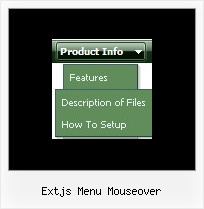 Extjs Menu Mouseover Right Click For Menu