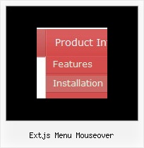 Extjs Menu Mouseover Javascript Popup Sample