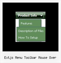 Extjs Menu Toolbar Mouse Over Web Menu Tutorial