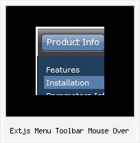 Extjs Menu Toolbar Mouse Over Mouseover Javascript Menu