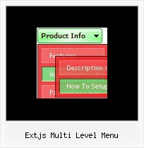 Extjs Multi Level Menu Dynamic Drop Down Menu