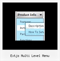 Extjs Multi Level Menu Jscript Menu Dropdown