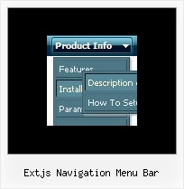 Extjs Navigation Menu Bar Great Javascript Menus
