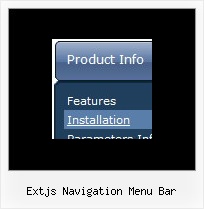 Extjs Navigation Menu Bar Javascript Menu Program