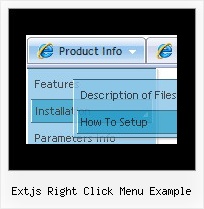 Extjs Right Click Menu Example Popup Menu Drop Shadow