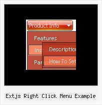 Extjs Right Click Menu Example Text Menu