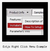 Extjs Right Click Menu Example Right Click Popup Menu Javascript