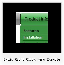 Extjs Right Click Menu Example Side Navigation Bar