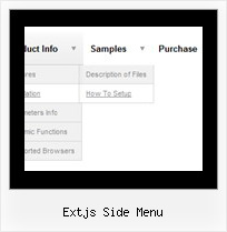 Extjs Side Menu Javascript Create Menu