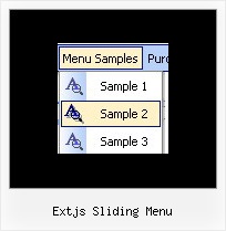 Extjs Sliding Menu Creating Javascript Menubar