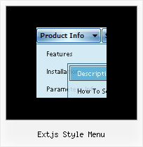 Extjs Style Menu Vertical Menu Dynamic