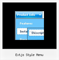 Extjs Style Menu Creating Drop Down Menu In Javascript