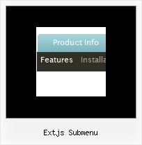 Extjs Submenu Tab Menu Bar