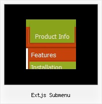 Extjs Submenu Javascript Menu Horizontal