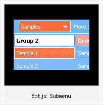 Extjs Submenu Vertical Javascript Expanding Menus