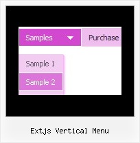 Extjs Vertical Menu Floating Horizontal Menu