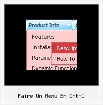 Faire Un Menu En Dhtml Menu For Website