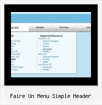 Faire Un Menu Simple Header Tab Menu Bars