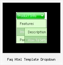Faq Html Template Dropdown Example Of Menu And Frames