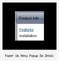 Fazer Um Menu Popup Em Dhtml Vertical Horizontal Menu Bar Dhtml