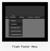Flash Footer Menu Dhtml Rolldown Menu