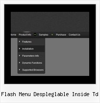 Flash Menu Despleglable Inside Td Web Page Separators