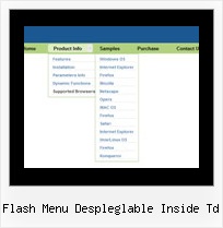 Flash Menu Despleglable Inside Td Html Css Menu