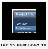 Flash Menu Toolbar Flottant Free Simple Menu Horizontal