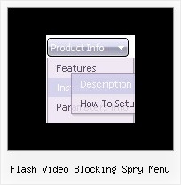 Flash Video Blocking Spry Menu Jscript Pulldown Menu