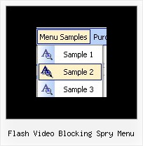 Flash Video Blocking Spry Menu Tab Simple Html Menu