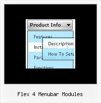 Flex 4 Menubar Modules Javascript Slide In
