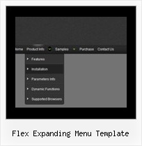 Flex Expanding Menu Template Pull Down Menu Download