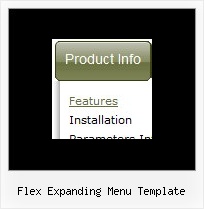 Flex Expanding Menu Template Horizontal Menu Example Sites