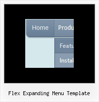 Flex Expanding Menu Template Drop Down Menu Example Html