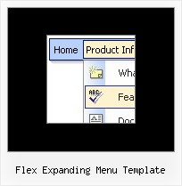 Flex Expanding Menu Template Cascade Menus Templates