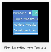 Flex Expanding Menu Template Example Of A Flyout Menu