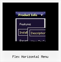 Flex Horizontal Menu Popup Menu Scripts