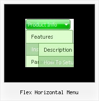 Flex Horizontal Menu Pulldown Menu Dhtml