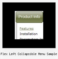 Flex Left Collapsible Menu Sample Best Javascript Effects