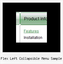 Flex Left Collapsible Menu Sample Vertical Jump Menu