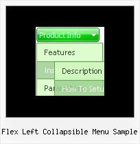 Flex Left Collapsible Menu Sample Popup Menu Wizard