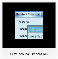 Flex Menubar Direction Html Cascade Menu
