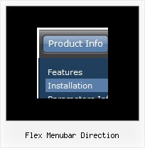 Flex Menubar Direction Dynamic Javascript Popup Menu