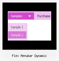 Flex Menubar Dynamic Menu In Horizontal Frames