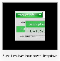 Flex Menubar Mouseover Dropdown Menu En Html