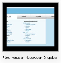 Flex Menubar Mouseover Dropdown Javascript Simple Cascading Menu