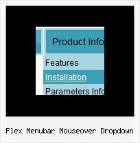 Flex Menubar Mouseover Dropdown Drag Information Frames Javascript