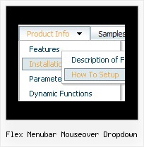 Flex Menubar Mouseover Dropdown Javascript Menus Xp