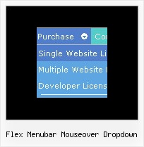 Flex Menubar Mouseover Dropdown Javascripts Menu Css