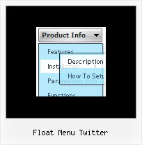 Float Menu Twitter Html Flat Drop Down Style